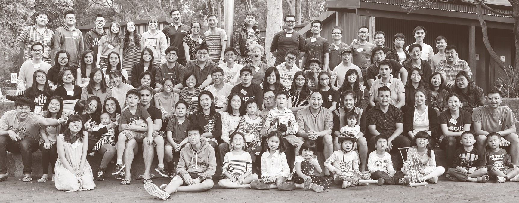 Group photo from FOCUS Church Camp